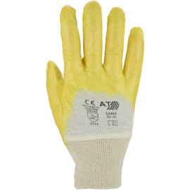 Asatex 03400 8 Yellow Nitrile Gloves Size 8