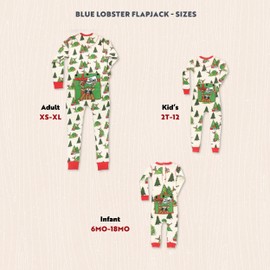 Lazy One Flapjacks, Matching Christmas Pajamas for the Dog, Baby & Kids, Teens, and Adults (No Peeking Reindeer, 8)