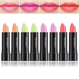 8 Pcs Color Changing Change Lipstick,Magic Lipstick Jelly Lip Balm,Moisturizer Tinted Lip Tint Stain Long Lasting Waterproof Temperature Color Change Lip Gloss