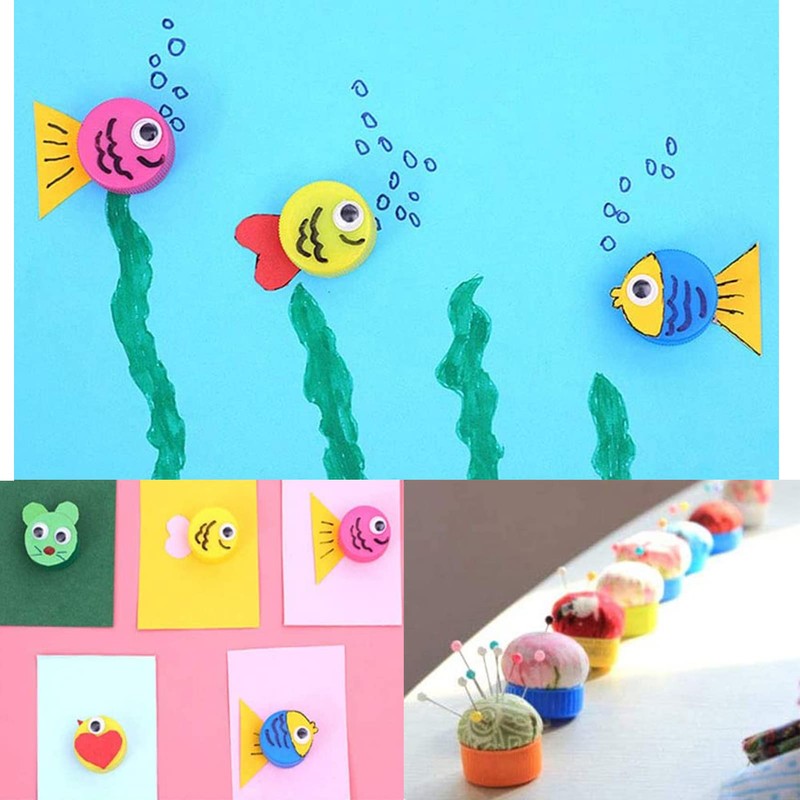 Bottle Caps, 50Pcs Plastic Bottle Caps for Crafts, Bottle's Cap