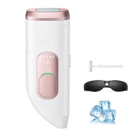 Laser Hair Removal Device, 999900 Flashes LPL Hair Removal with Ice Cooling Function, 9 Level Painless Salon Quality at Home, Lazer Hair Removal for Women Bikini Line Armpit Leg Body, White