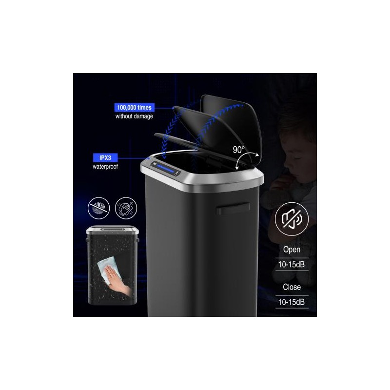 50L Smart automatic Trash Cans - Full Intelligent Sensor Kitchen