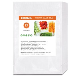 HOOMIL Vacuum Sealer Bags, 16 x 24/50 Bags, BPA-Free Vacuum Film Vacuum Bag for All Food Vacuum Sealer