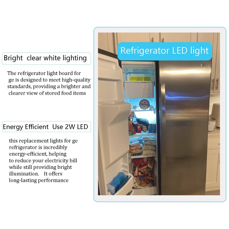 WR55X26671 Refrigerators LED Light Board for GE Freezer Refrigerators Replace