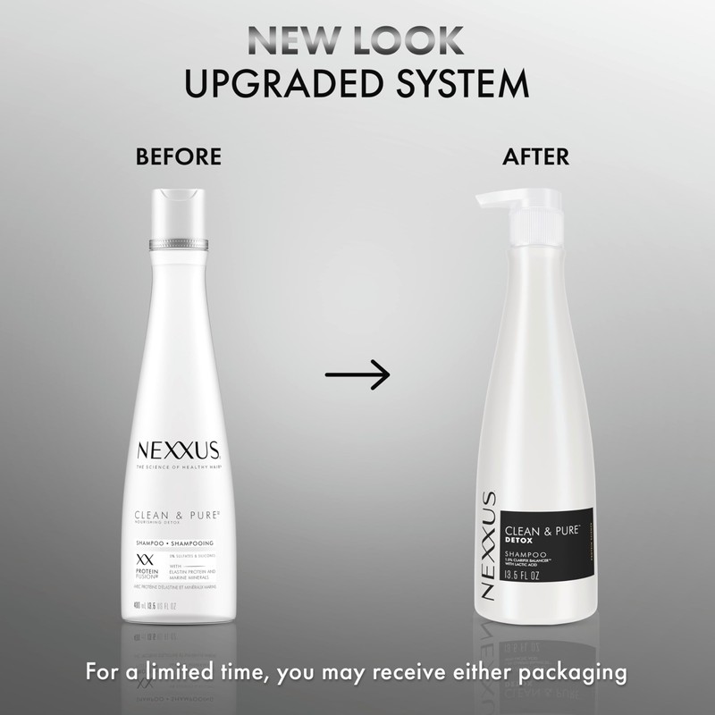 Nexxus Clean and Pure Clarifying Shampoo With ProteinFusion, For Nourished