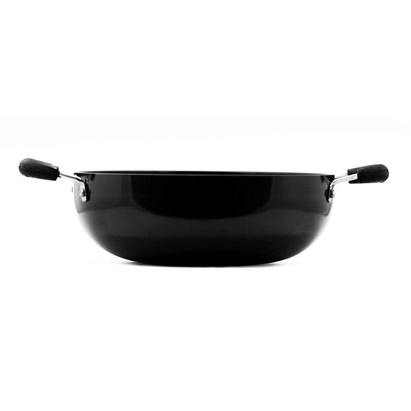 Satre Online and Marketing Hindalco Aluminium Kadai Size No-12, Frying