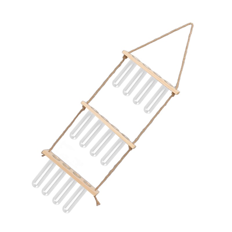 3 Tiered Wall Hanging Plant Terrarium with 12 Test Tubes