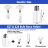 Cruxer Remote Control Light Bulb Socket, E26 E27 Bulbs Base