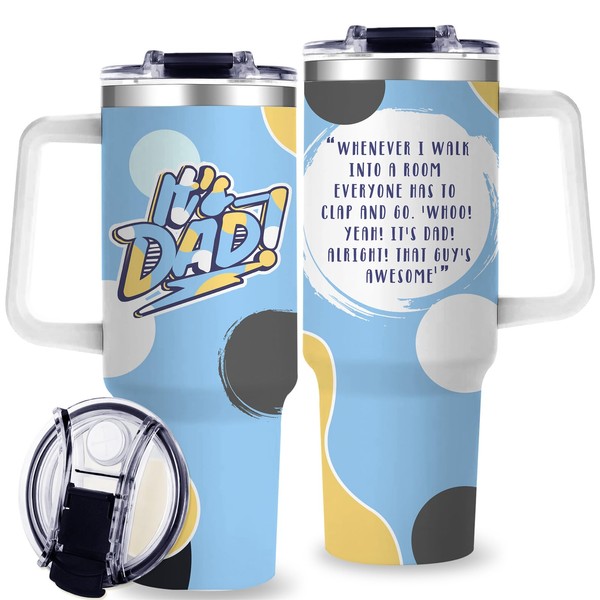 Dad Tumbler Gifts for Dads from Daughters It's Dad 40Oz