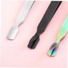 WOONEKY 1pc Silver Nail Tweezers Tool Multifunction Nail Art Sculpture