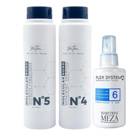 Trio de Reparacion Capilar Shampoo (300ml) y Acondicionador (300ml) Molecular Bond + Plex System #6 (120ml) Leave in reconstructor intensivo. Reconstruccion de Puentes Capilares y Fuerza extrema