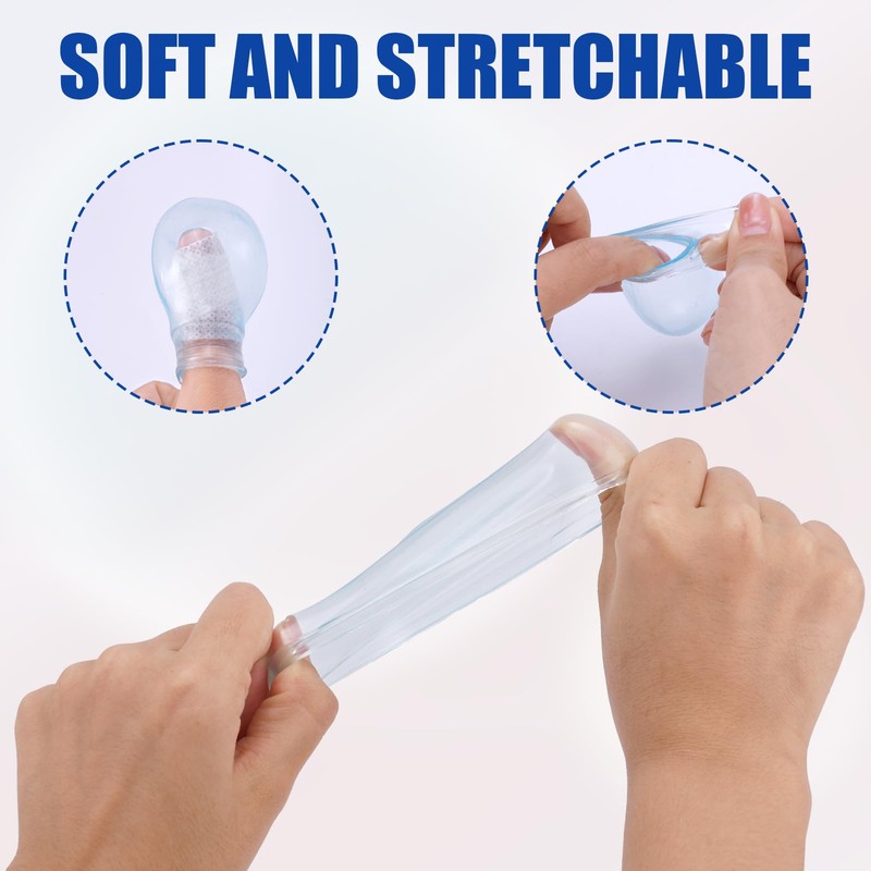 3pcs Waterproof Toe & Finger Protectors, Durable Silicone Toe Covers