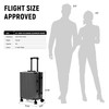 UrbanExporer 20 Inch Carry On Luggage Aluminum Frame Airline Approved,
