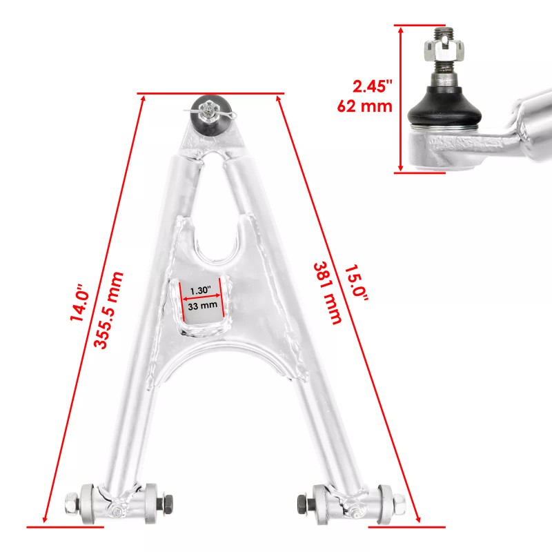 Caltric Front Lower Right A-Arm for Yamaha Banshee 350 YFZ350