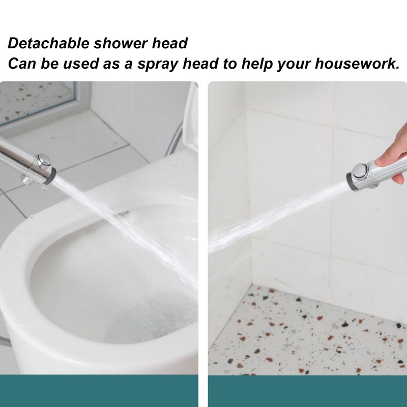 Turbine Fan Shower Head Shower Hose High Pressure 360 °