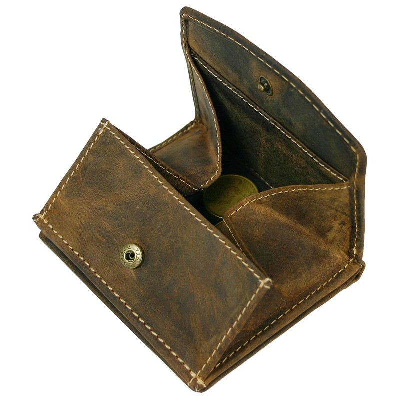 J.Jones Men's Genuine Leather Wallet Viennese Box or Dollar Clip