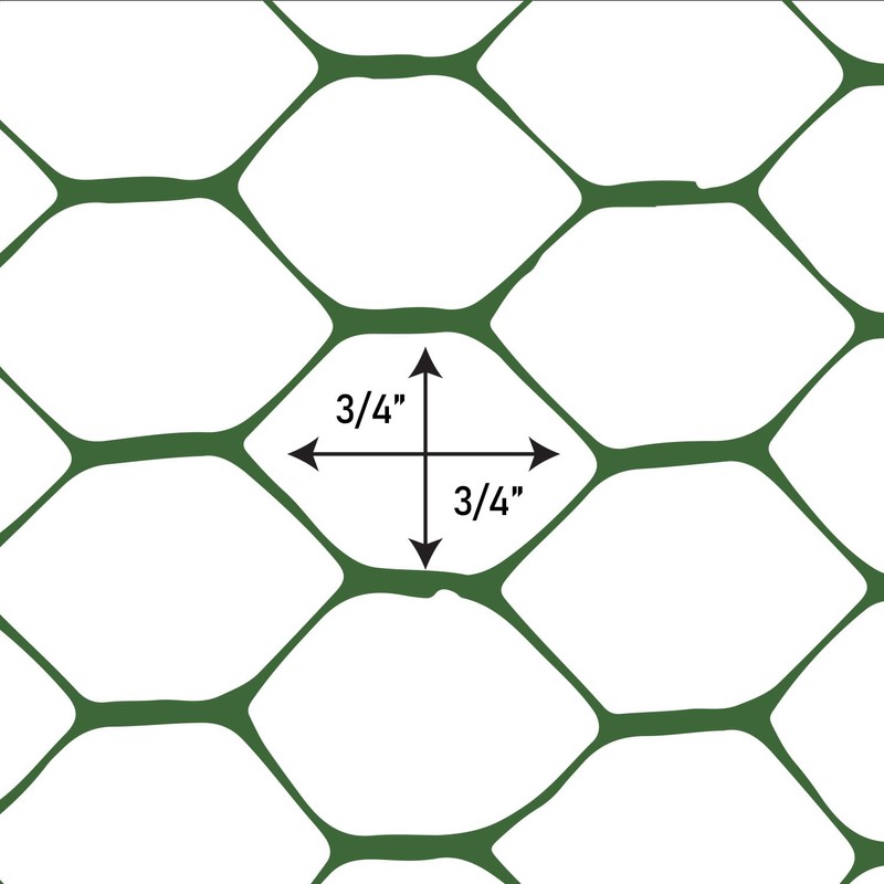 Boen - Plastic Hex Chicken Wire Mesh Temporary Fence Roll