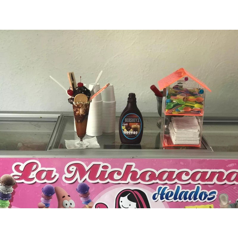 Inovis 20pz Copas De Helado Desechable De Plástico Logo Michoacana