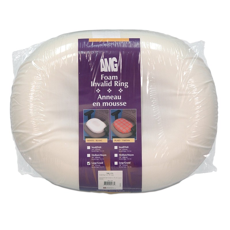 MedPro Foam Invalid Ring Cushion with Cloth Cover, 18 Inches,