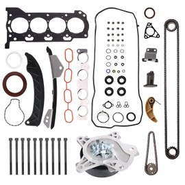 Head Gasket with Bolt Set & Engine Timing Chain Kit with Water Pump, 2ZR-FE 1.8L L4, for Toyota Prius 2010-2013, for Toyota Prius V 2012-2013, for Lexus CT200H 2011-2013, HS26515PT, AW6351, TK928