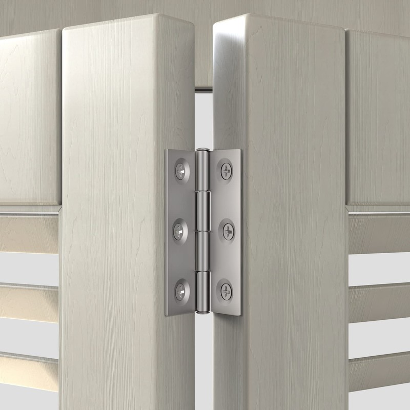 goldenwarm HY4432SNB2-10Pack DE Door Hinge, Silver, 10 Stücke