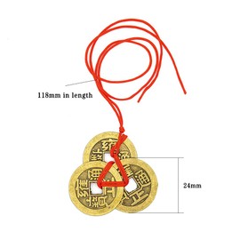 10Pcs Chinese Coins Feng Shui Chinese Fortune Coins Feng Shui Coins for Good Luck Fortune Wealth Health Success to Friends Families Lovers