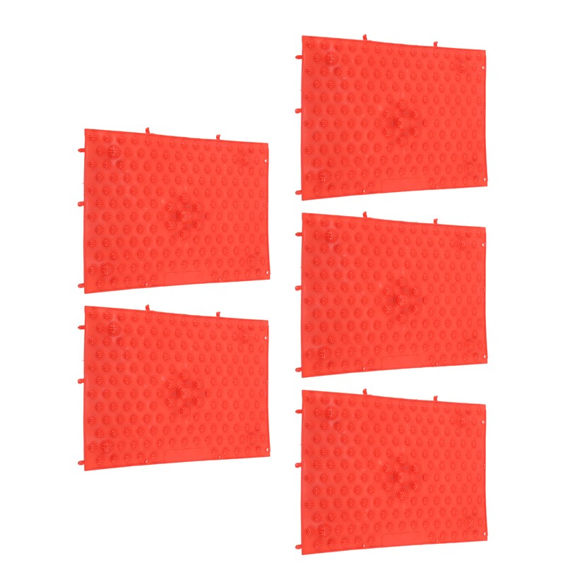 5Pcs Foot Massage Mat TPE Acupressure Walking Toe Plate Massage