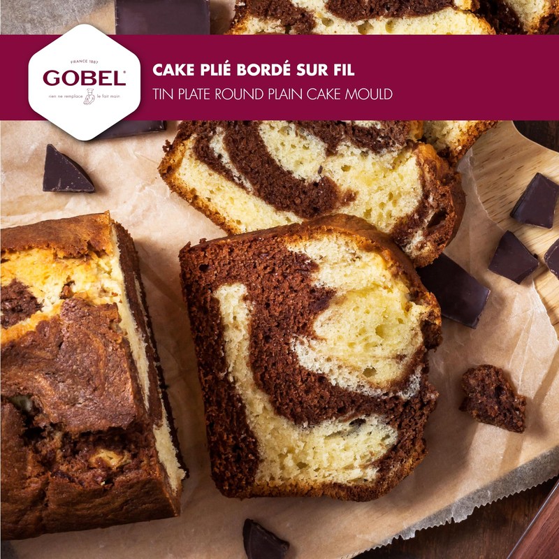 Gobel 123650 Loaf Tin Folded Iron White Hemmed on Thread