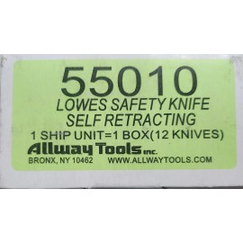 Allway (2) Allway Tools ARK 55010 Box Cutter Self Retracting Safety Knife Utility Knife