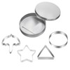 BOMODOTA 6pcs Sugar Candy Making Tools,Stainless Steel Cookie Cutters Kit,Chocolate