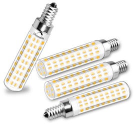 TZHILAN E12 Dimmable 100w Led Corn Light Bulb,3000K Warm White,AC120V 10W 1100 Lumen T4 LED Chandelier Light Bulbs for Ceiling Fan Pendant Lighting Salt Lamp,4 Pack