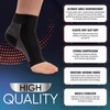 PhysFlex Compression Socks for Plantar Fasciitis, Achilles Tendonitis Relief -