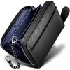 GRACE Men's Coin Purse, Wallet with Key Chain, Genuine Leather,