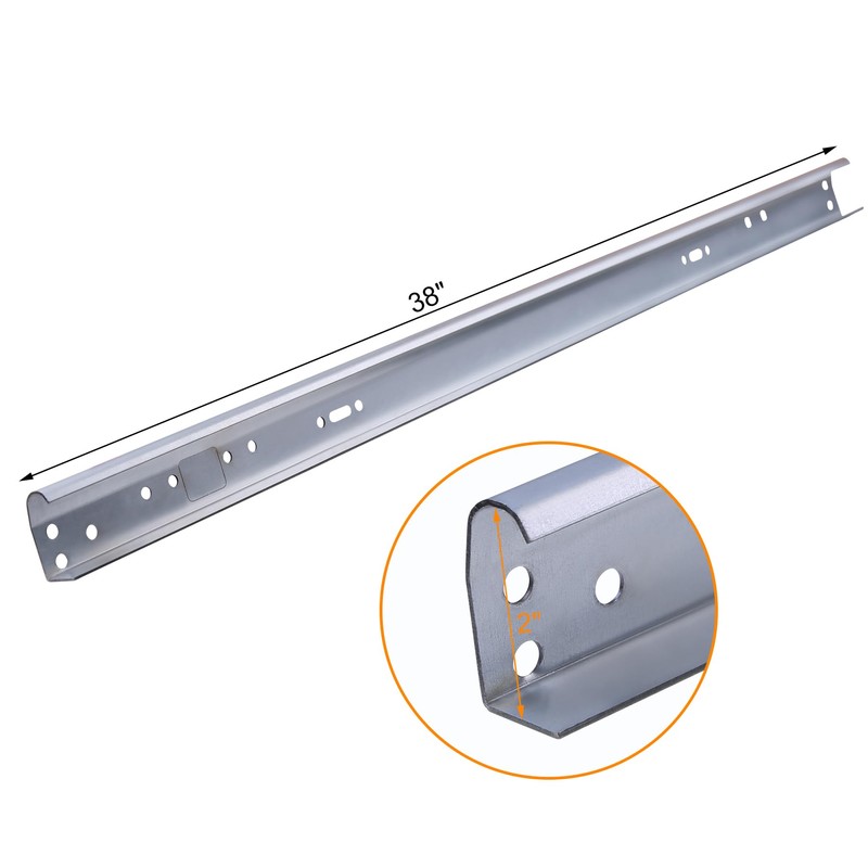 Zadery Heavy Duty 1 Pair Garage Door Vertical Track Kit