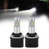 2pcs 880 899 6000K White 50W LED Headlight Bulbs Fog