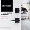 Kwikset Breton Interior Privacy Door Handle with Lock, Door Lever