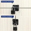 SAYAYO Door Bolt Lockable Stainless Steel Deadbolt Lock with Padlock,