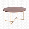 Adore Decor INES Coffee Table, Walnut Brown