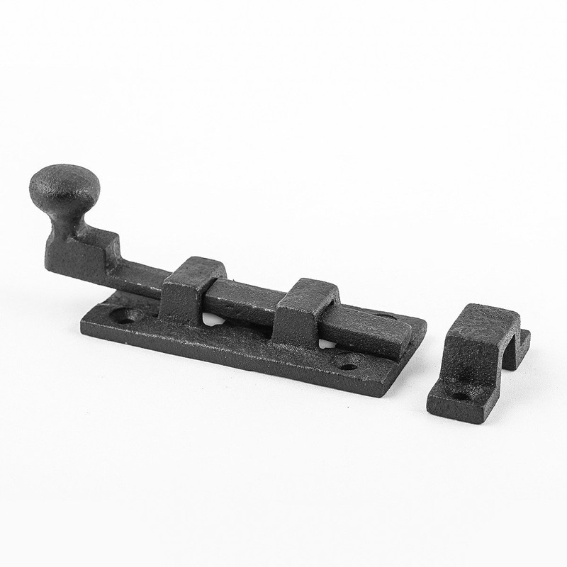Renovators Supply Manufacturing Slide Bolt Latch 3.5 in. Black Wrought