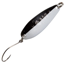 FTM Spoon Wheel 3.6 g 3.8 cm – Trout Blinker, Colour: Black/White/Black Green Dot