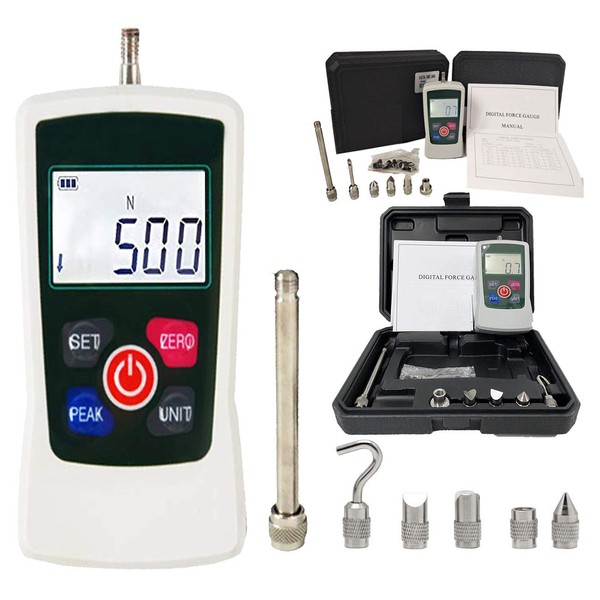 500N Force Gauge Digital Push Pull Gauge Tester with 500N
