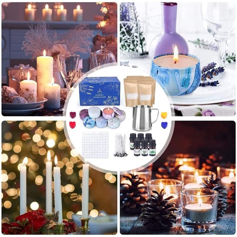 SUPERSUN Candles Making Kit for Adult - Christmas DIY Gift