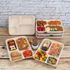 JAYEEY 40 oz 4 Compartments disposable Sugarcane Fiber plates with