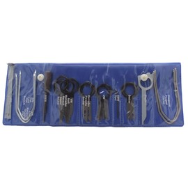 maxxcount Release Shackle and Mounting Set 20-Piece in Plastic Folder, Installation Removal Tool, Universal Disassembly Tool Release Disassembly Assembly for Navigation Radio Sat Nav