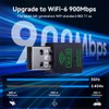 WiFi 6 USB Adapter with Bluetooth 5.4, AX900Mbps Dual Band