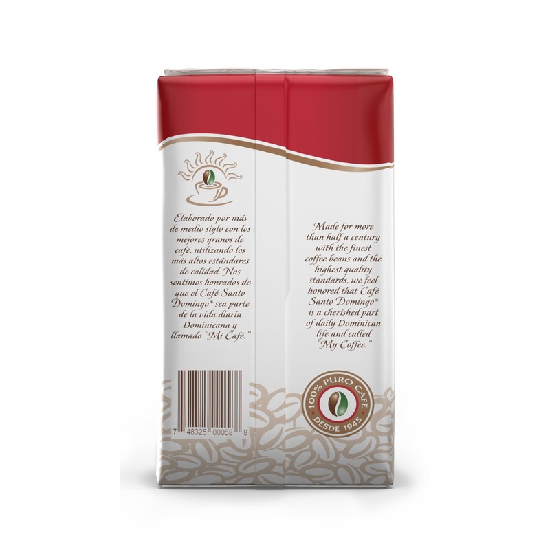 Café Santo Domingo, 8 oz Bag, Ground Coffee, Medium Roast