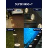 SHONELIGHTING Solar Deck Lights, IP67 Waterproof Pool Lights, Anti-Slip&Trip Super