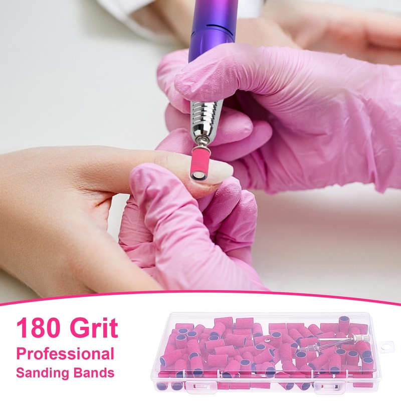 Difenni Sanding Bands for Nail Drill,Sanding Bands Nail Drill Bits