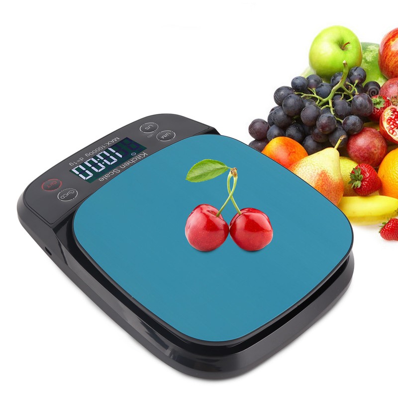 Kitchen Scale Waterproof 10kg 1g High Accuracy Digital Display Small