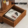 360°Rotating End Table 2 Tiers Children's Bookshelf Large Capacity Reading